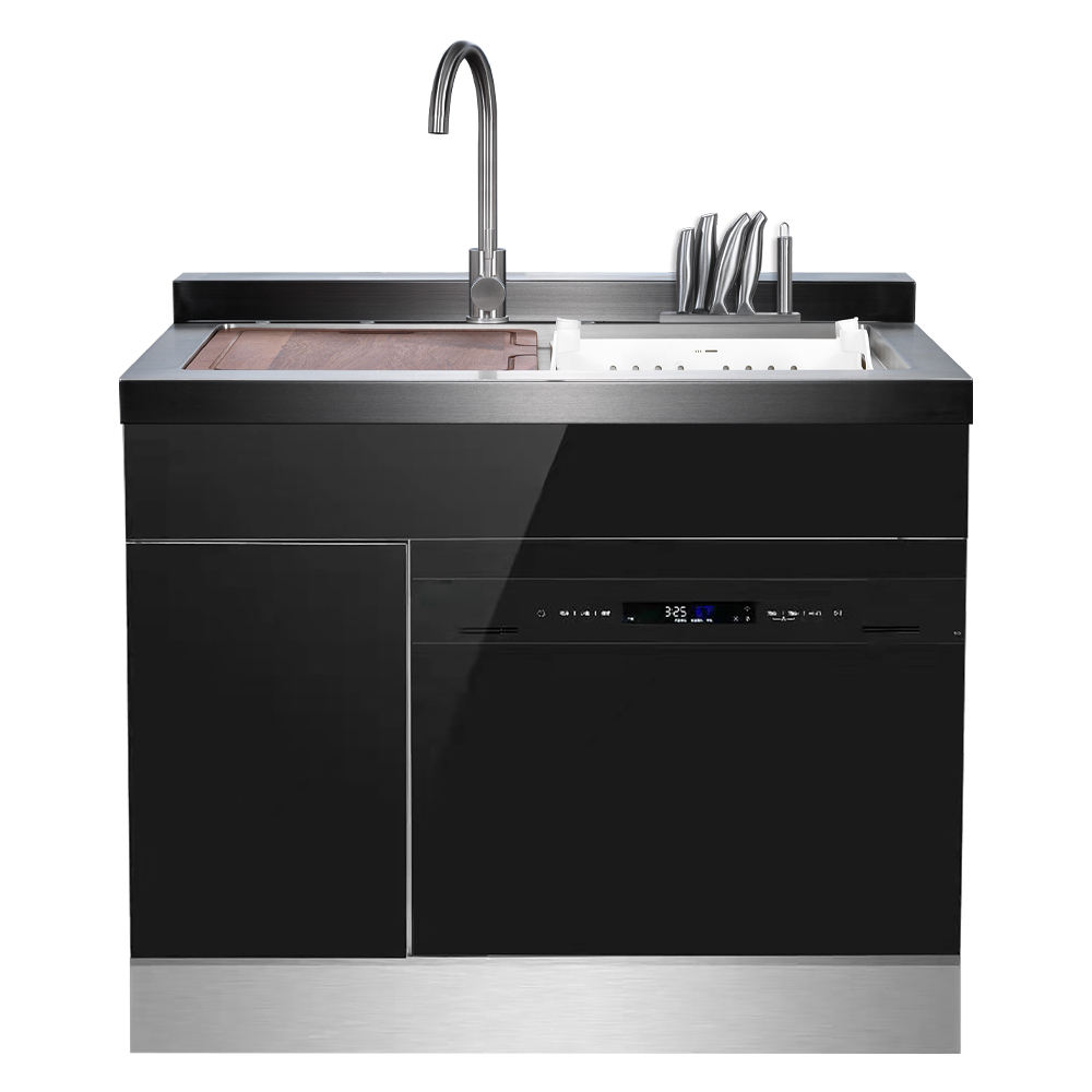 Stainless Steel 3-in-1 Built-in Dishwasher Kitchen Integrated Sinks